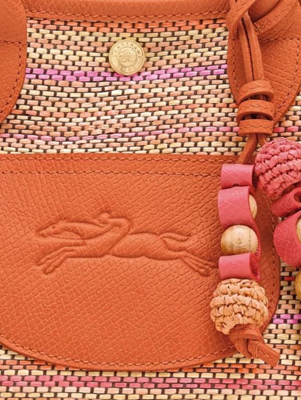 Longchamp Le Pliage Panier Rainbow Tote Bag - Picture 5 of 10